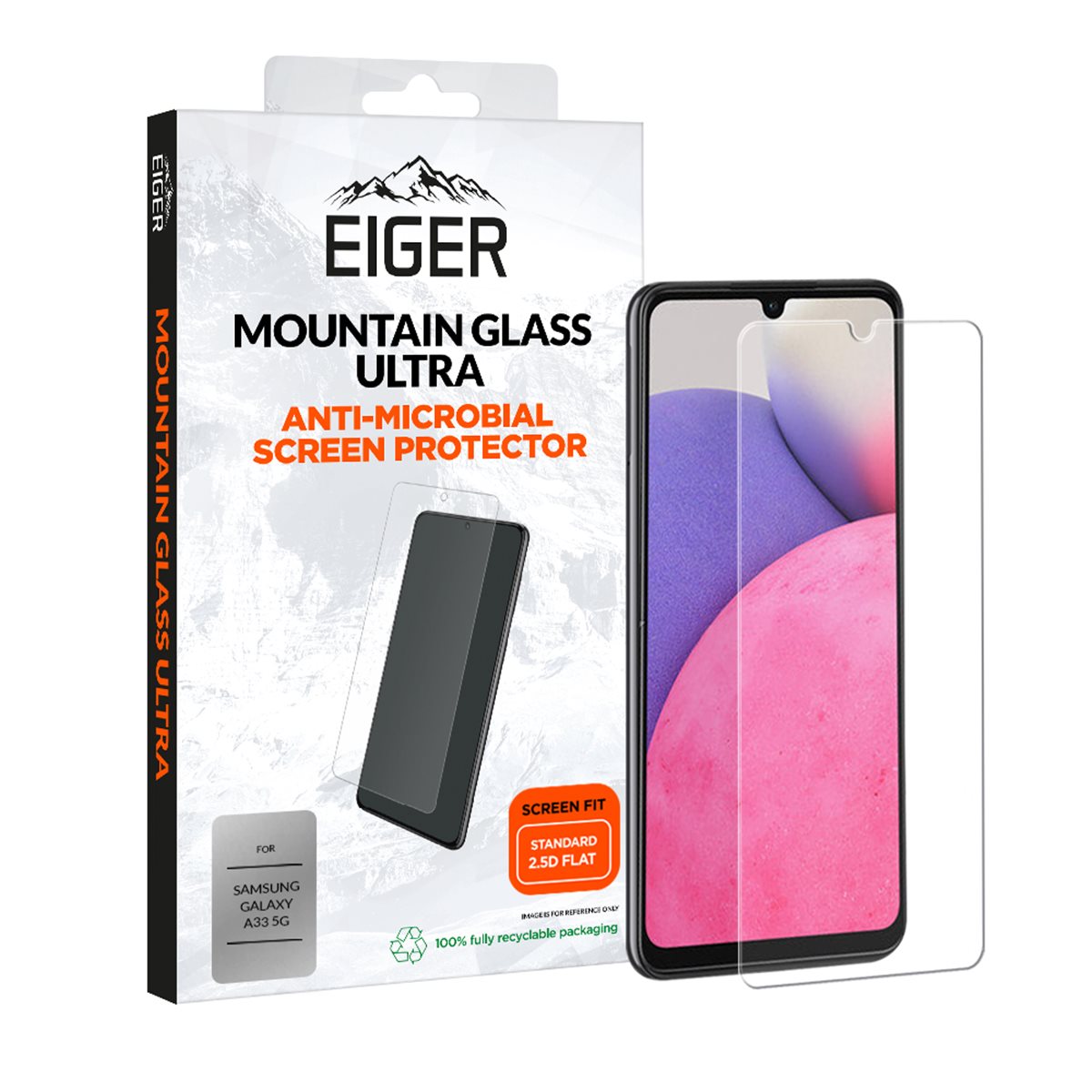 Protection écran verre trempé plat pour Samsung Galaxy A33 5G